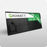 Growatt Solarpanel Preis inkl. MwSt. gem. § 12 Abs. 3 UStG Monokristallines Faltbares PV Modul 100W