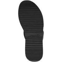 CAPRICE Damen Pantoletten aus Leder Glitzer, Schwarz (Black Comb), 42 EU