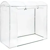 Relaxdays TAMARA XL Kunststoff Transparent 1,60 m2