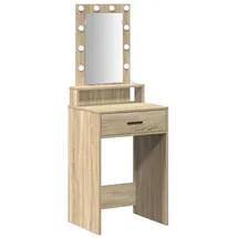 vidaXL Schminktisch mit Speicher Braun 50 x 41 x 140 cm Holzwerkstoff