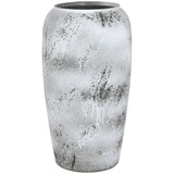 Home ESPRIT Vase weiß schwarz Keramik 36 x 36 x 70 cm