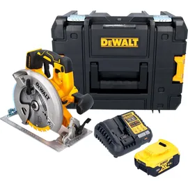 DeWalt DCS 570 P1T Akku-Handkreissäge 18 V 184 mm Brushless + 1x Akku 5,0 Ah + Ladegerät + TSTAK