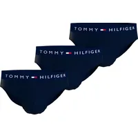 Slip "TH-3P BRIEF", Herren, Gr. XL (54), desert sky, desert sky, desert sky, Jersey, Obermaterial: 95% Baumwolle, 5% Elasthan, TOMMY HILFIGER UNDERWEAR, körpernah, Unterhosen Slip, mit Tommy Hilfiger Logoschriftzug