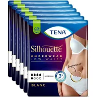 TENA Silhouette Pants Normal Blanc M / Medium - 6 Packungen / 6 x 12 = 72 Stück