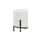 SalesFever Polsterhocker rund Ø35 cm Cord-Optik Beige/Schwarz 35 x 38 x 35 cm