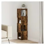 vidaXL Eckschrank 25,5 x 102 x 25 cm Geräucherte Eiche
