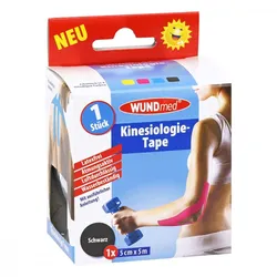 Kinesiologie Tape 5 cmx5 m schwarz