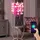 ETC Shop Smart Kinder Hänge Leuchte dimmbar Spiel Mädchen pink Decken Lampe App Sprachsteuerung im Set inkl. RGB LED Leuchtmittel