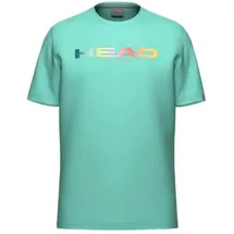 Head Racket Head, Rainbow T-Shirt Men, Turquoise