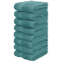 OTTO home Vanessa Handtuchset 30 x 50 cm petrol 8 St.