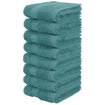 OTTO home Vanessa Handtuchset 30 x 50 cm petrol 8 St.