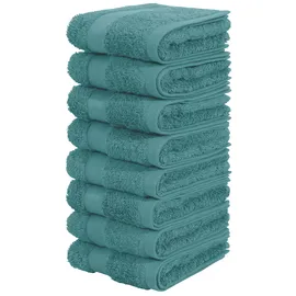 OTTO home Vanessa Handtuchset 30 x 50 cm petrol 8 St.
