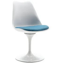 vente-unique Stuhl Xafy Türkisblau Weiß 49 cm,