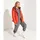 Superdry Damen. Ultimate SD-Windcheater mit Kapuze Kräftiges Orange/Kräftiges Marineblau 38 - 38