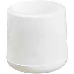 WAGNER Kappen für Stahlrohr rund 4tlg. - Ø 18/22 x 23 mm, Abrieb 4 mm, Kunststoff weiß - 15062799