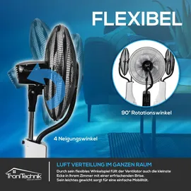 Tronitechnik SV05 40 cm Standventilator schwarz inkl. Oszillation