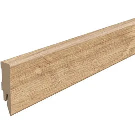 EGGER Sockelleiste L266 Kubisch für Fußboden Hamilton 6 cm Eiche