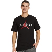 Jordan Air Wordmark black/white/gym red M
