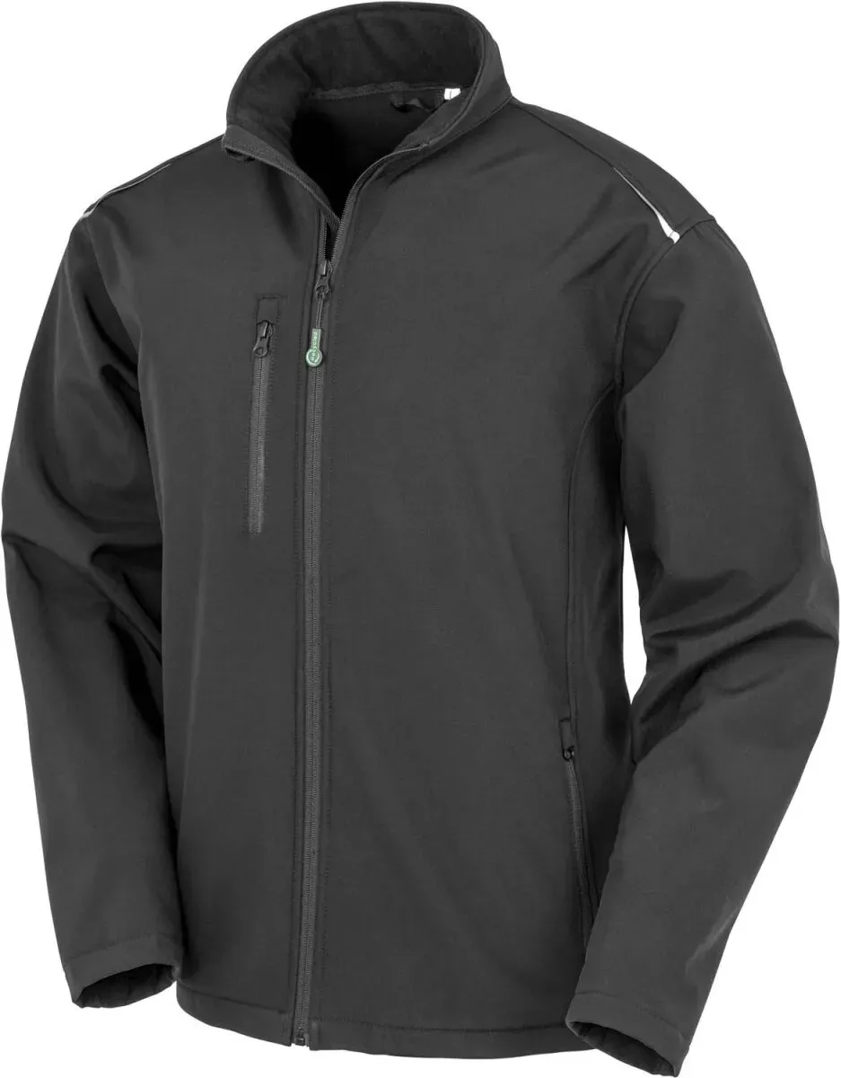 Result Genuine Recycled Herren 3-Lagen Softshell Jacke 'Printable' Softshell-Jacke R900X black L