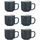 Ritzenhoff & Breker Jasper Espressotassen 6er Set grau