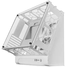 Mars Gaming MCB Weiß, PC Gaming ATX XL Gehäuse, Custom Premium Edition, Modularer Zweikammer Aufbau, MCBW