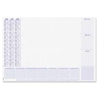 Sigel H6355 Papier-Schreibtischunterlage DIN A2, Kalender 2026 - 2028 und Wochenplan, 30 Blatt, Schreibunterlage aus nachhaltigem Papier