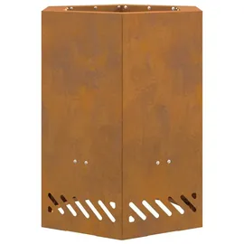 vidaXL Feuerkorb Stahl 38 x 38 x 51 cm Braun