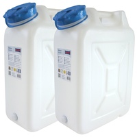 Hergestellt für BAUPROFI 2x Weithals-Kanister 22 Liter PRO 2er Set Lebensmittelkanister Wasserkanister Liter