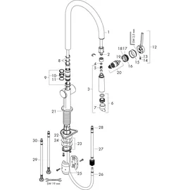 Hansgrohe Talis M54 210 1jet edelstahl finish 72802800