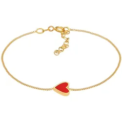 Elli Herz Liebe Love Valentinstag 925 Silber vergoldet 16 Damen 