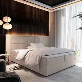masseno Boxbett mit Bettkasten ¦ beige ¦ Maße (cm): B: 160 H: 98