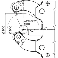 Röhm Abstreifer Mitte RB SLZ+SLZS-1517