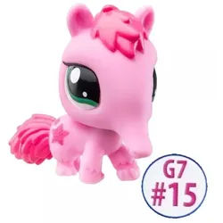 Littlest Pet Shop: Figur Nr. 15 - rosa Pferd