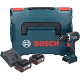 Bosch Professional + Bosch GSR 18V-90 C Professional Akku Bohrschrauber 18 V 64 Nm Brushless + 2x Akku 5,0 Ah + L-Boxx