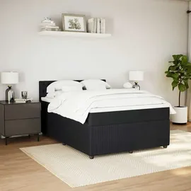 vidaXL Boxspringbett 160 x 200 cm Schwarz