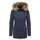 Ragwear Kurzmantel "Monadetta Warm", Damen, Gr. M (38), blau (navy), Obermaterial: 74% Baumwolle, 26% Nylon. Innenfutter: 100% Polyester.