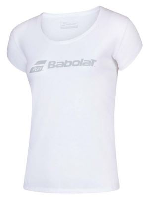 white | L - Babolat - EXERCISE Babolat Tee - Damen (2020)