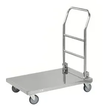 Kongamek Transportwagen, KM60360, Edelstahl, klappbar, 820 x 520mm, Tragkraft 100kg