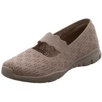 SKECHERS Damen Seager Simple Things Mary Jane Schuh, Taupe, 41