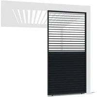 Weide Horizontale Lamellenwand für Weide Pergola | drehbare Lamellen