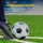 Dunlop Fußballtor Schwarz/Weiß 300 x 200 x 90 cm
