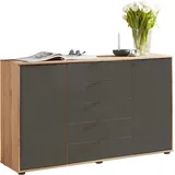 Wiemann Kombikommode 141 x 86 x 43 cm Braun