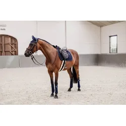 Schabracke glitter rope jumping navy türkisblau WARMBLUT