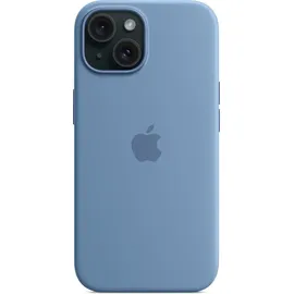 Apple iPhone 15 Plus Silikon Case mit MagSafe winterblau