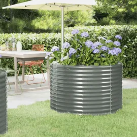 vidaXL Hochbeet 100 x 100 x 68 cm Grau