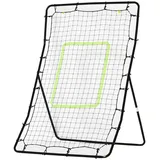 Homcom Fußball Rebounder schwarz 80 x 90 x 140 cm (LxBxH)