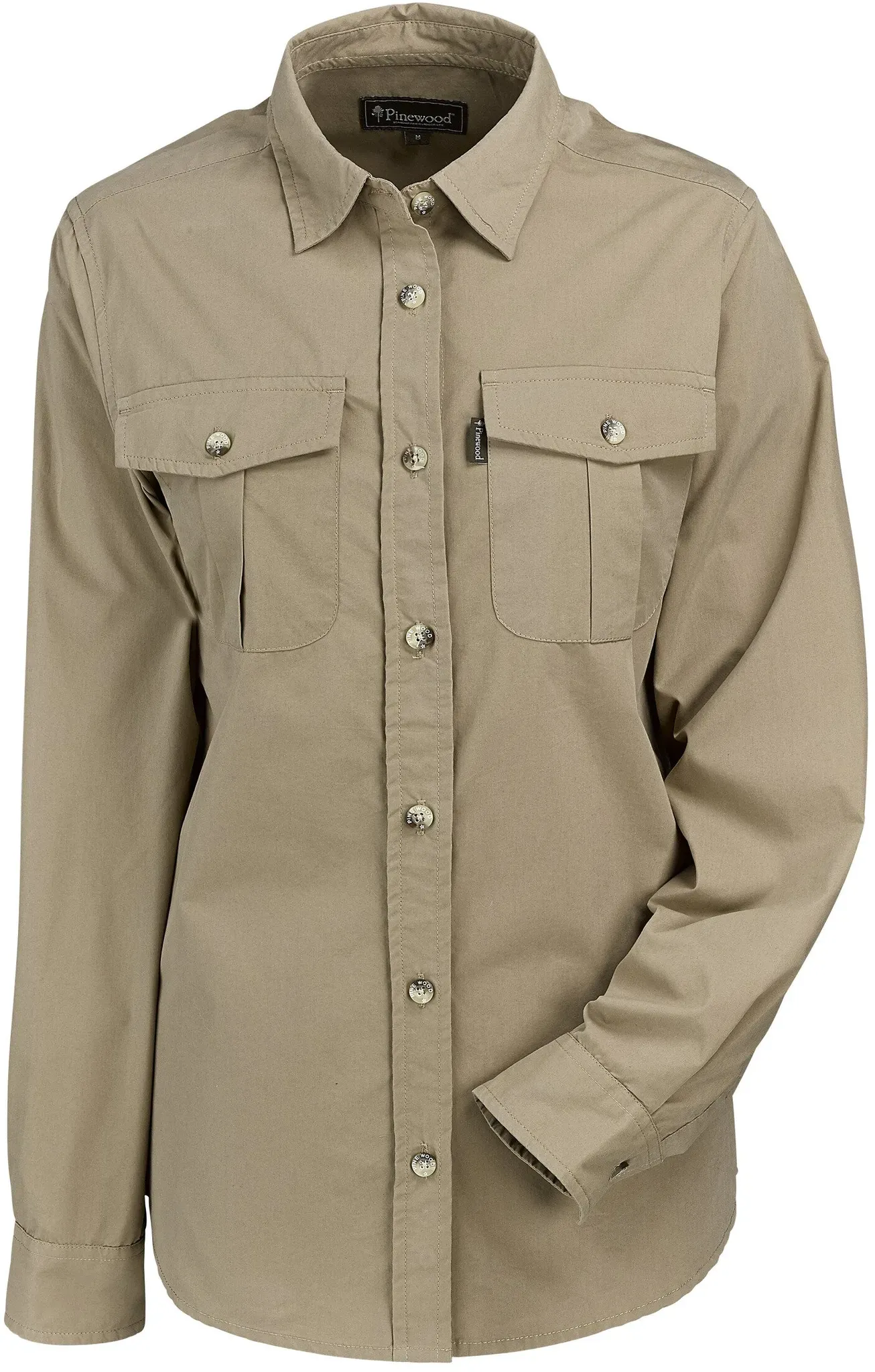 Pinewood Langarmbluse Safari, sandstone, S