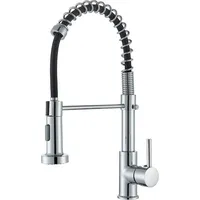 hbronzeshower Wasserhahn Küche mit Brause ausziehbar, 360° Schwenkbar Küchenarmatur, Einhebel Spültischarmatur, Hochdruck-Edelstahl Mischbatterie küche, Galvanik