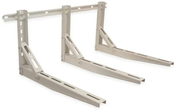 Wandkonsole / Wandhalterung Drei-Arm Halterungen 1000 mm - 200 kg Grauweiß