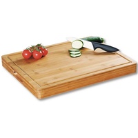 KESPER for kitchen & home Tranchierbrett, Bambus, Braun, 50 x 40 x 5 cm
